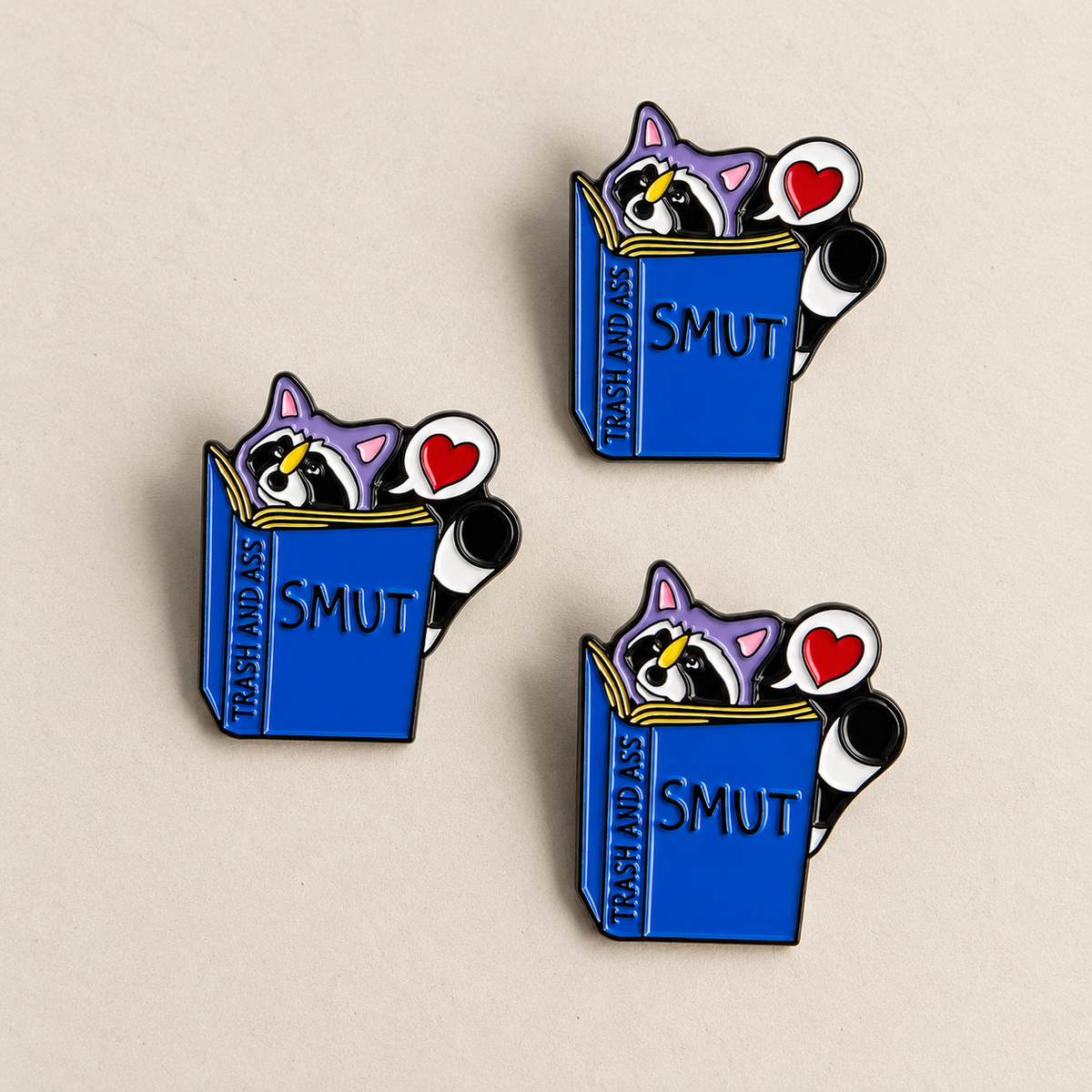 Smut Reader Enamel Pin | Alloy Badges