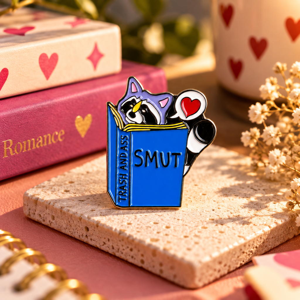 Smut Reader Enamel Pin | Alloy Badges