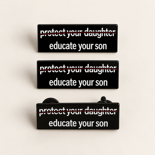 Educate your son enamel pin | Premium quality brooch pin/badge