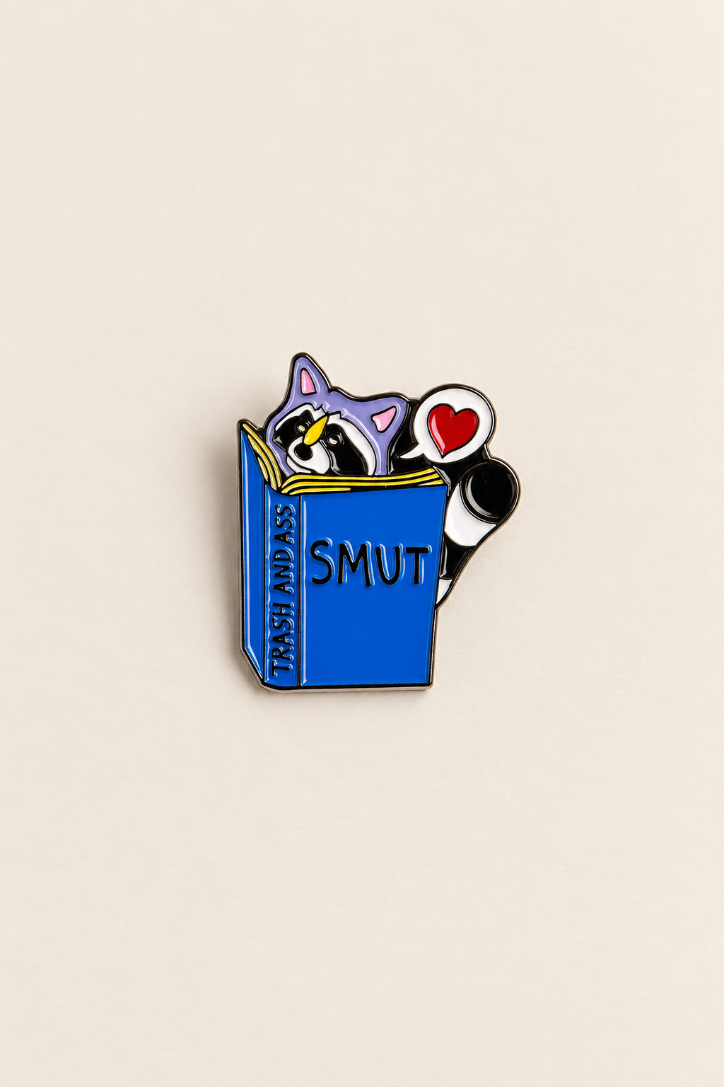 Smut Reader Enamel Pin | Alloy Badges